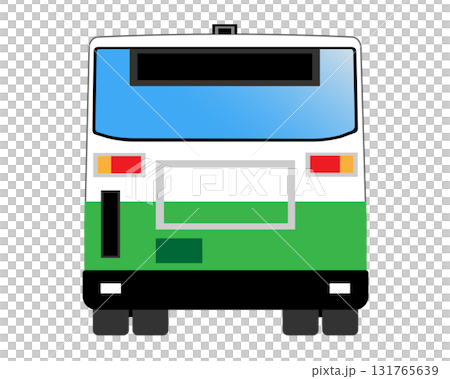 Route bus seen from behind 131765639