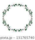 Christmas wreath. Christmas Holy berry wreath. Invitation, banner, template, copy space. 131765740