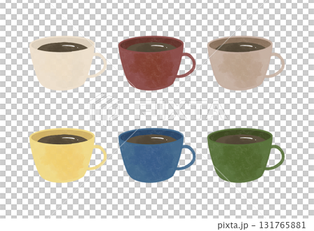 多彩的杯子 131765881