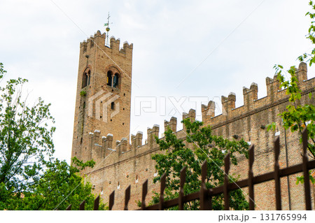 Italy street Palazzo dell'Arengo. The central part of the old city. Italian building architecture Rimini sights 131765994