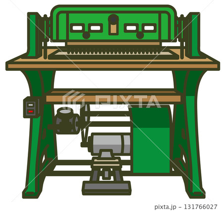 紙用の穿孔機のイラスト(印刷・製本で使う穴あけ機)のイラスト 紙用の穿孔機のイラスト(印刷・製本で使う穴あけ機)のイラスト 131766027