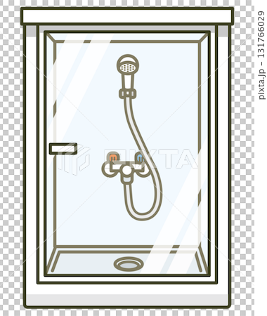 簡易淋浴間示意圖(箱型、室外安裝型) 簡易淋浴間示意圖(箱型、室外安裝型) 131766029