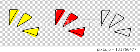 Surprise and discovery cartoon icon Black Red Yellow 131766477