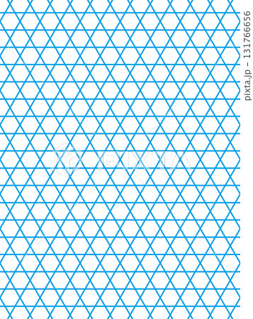 水色の六角籠目の背景 131766656