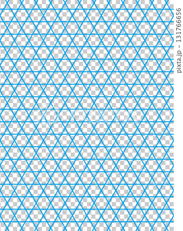水色の六角籠目の背景 131766656