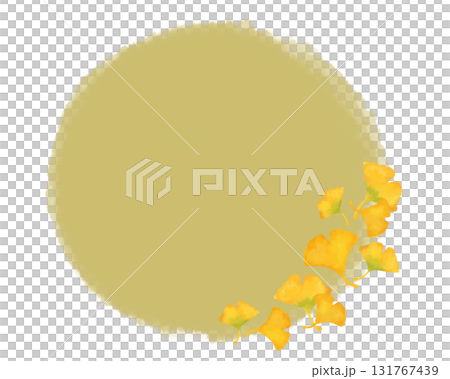 Watercolor-style ginkgo illustration autumn frame and speech bubble material | Natural design that gives you a taste of Japanese autumn Watercolor-style ginkgo illustration autumn frame and speech bubble material | Natural design that gives you a taste of Japanese autumn 131767439
