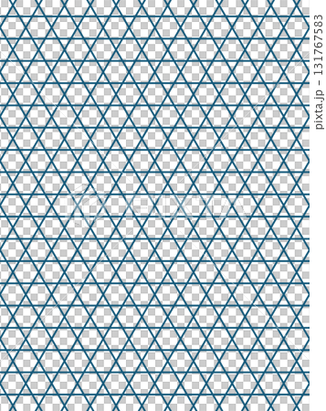 藍色の六角籠目の背景 131767583