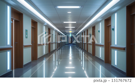 corridor in modern office corridor 131767672
