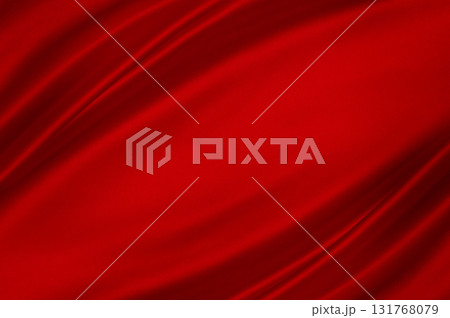 Vibrant scarlet satin with glossy folds and generous copy space. Luxury festive background for Christmas, branding and product design. Vibrant scarlet satin with glossy folds and generous copy space. Luxury festive background for Christmas, branding and product design. 131768079