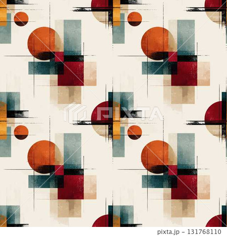 Retro Futurism Geometric Pixel Shapes in Rust and Mint Green Abstract Seamless Collage Art Retro Futurism Geometric Pixel Shapes in Rust and Mint Green Abstract Seamless Collage Art 131768110