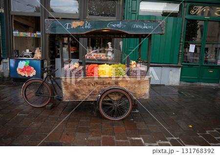 A cuberdon, a cone-shaped Belgian candy. It is also known in dutch as a neus (nose), Gentse neus (Ghent nose), or neuzeke (little nose) and in french as chapeau-de-pretre (priest's hat). A cuberdon, a cone-shaped Belgian candy. It is also known in dutch as a neus (nose), Gentse neus (Ghent nose), or neuzeke (little nose) and in french as chapeau-de-pretre (priest's hat). 131768392