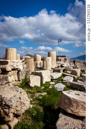Parthenon temple on a sinset. Acropolis in Athens, Greece. The Parthenon is a temple on the Athenian Acropolis in Greece, dedicated to the goddess Athena. Parthenon temple on a sinset. Acropolis in Athens, Greece. The Parthenon is a temple on the Athenian Acropolis in Greece, dedicated to the goddess Athena. 131768516