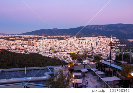 The picture is taken from Lycabettus hill - the famous view point of the city and its highest point. The picture is taken from Lycabettus hill - the famous view point of the city and its highest point. 131768542