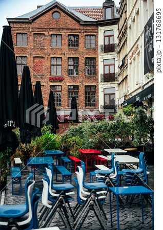 Ghent, Belgium - October 3, 2025 - Autumn day in Historical center of Ghent Ghent, Belgium - October 3, 2025 - Autumn day in Historical center of Ghent 131768695