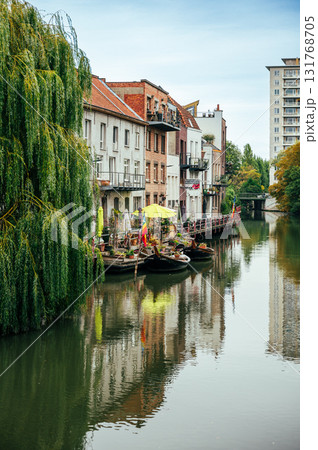 Ghent, Belgium - October 3, 2025 - Autumn day in Historical center of Ghent Ghent, Belgium - October 3, 2025 - Autumn day in Historical center of Ghent 131768705