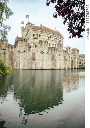 Ghent, Belgium - October 3, 2025 - Autumn day in Historical center of Ghent 131768708