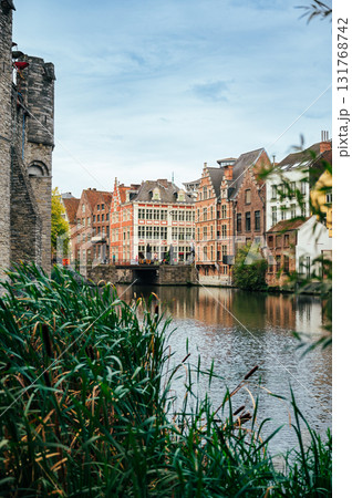 Ghent, Belgium - October 3, 2025 - Autumn day in Historical center of Ghent Ghent, Belgium - October 3, 2025 - Autumn day in Historical center of Ghent 131768742