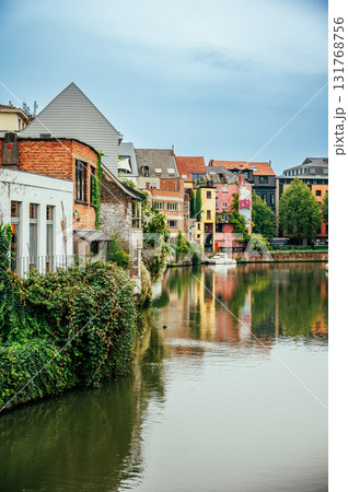 Ghent, Belgium - October 3, 2025 - Autumn day in Historical center of Ghent Ghent, Belgium - October 3, 2025 - Autumn day in Historical center of Ghent 131768756