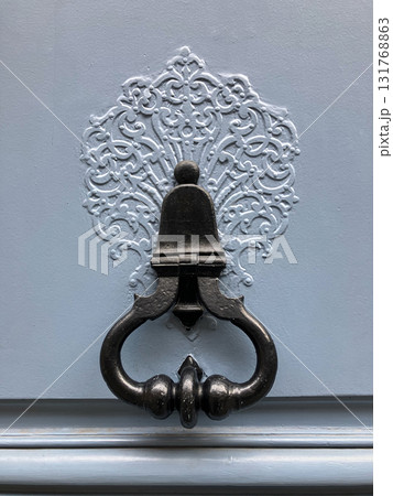 Retro style doorknob in near plan Retro style doorknob in near plan 131768863
