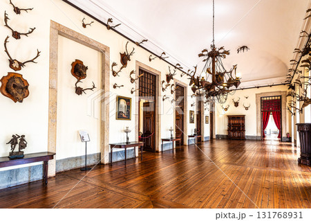 Mafra, Portugal - Apr 11, 2025: Interior of the Mafra National Palace at Mafra, Portugal. 131768931