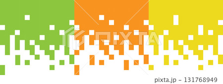 Abstract pastel color vertical stripes lines transition on white background with copy space. minimal pixel style set 131768949