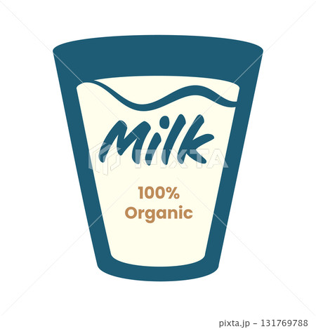 This graphic highlights the importance of environmental conservation through a visually appealing display of an organic milk product. The design emphasizes freshness and eco-friendly practices. 131769788