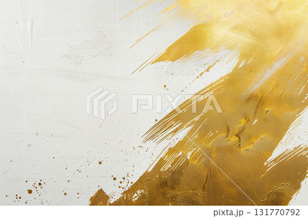 デザインに使えるゴールドのブラシ模様 131770792