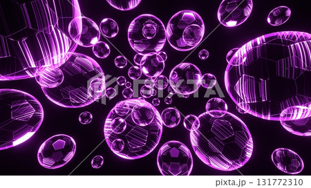 Holographic Soccer Balls Holographic Soccer Balls 131772310