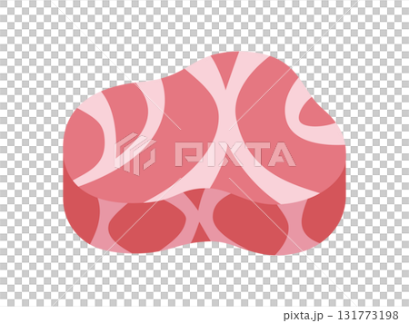 Illustration of raw fillet steak meat icon Illustration of raw fillet steak meat icon 131773198