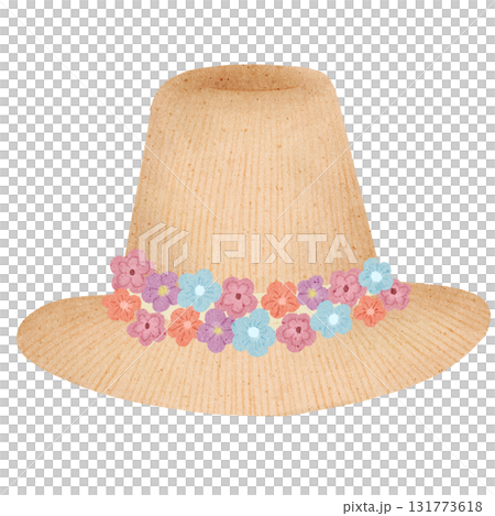 handmade figures of flowers and butterfly 131773618