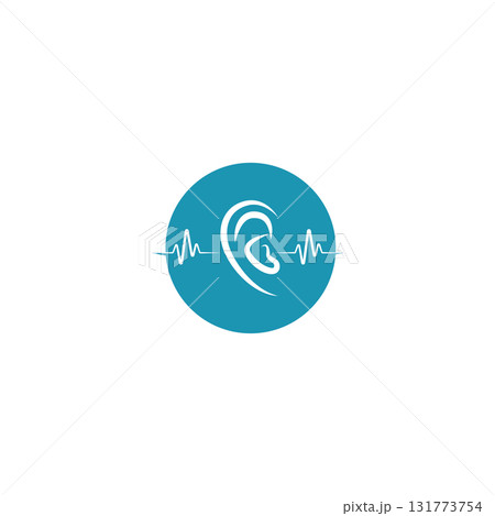 ear hearing logo template vector 131773754