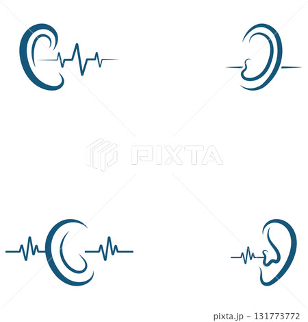 ear hearing logo template vector ear hearing logo template vector 131773772
