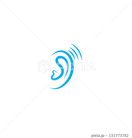 ear hearing logo template vector 131773782