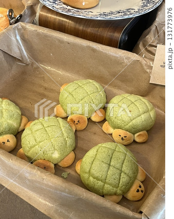 Melon Ppang, a fluffy Korean bread shaped like a melon with a crisp, sugary top layer. Popular for its sweet flavor and unique look, it's a delightful treat perfect for snacks or desserts. Melon Ppang, a fluffy Korean bread shaped like a melon with a crisp, sugary top layer. Popular for its sweet flavor and unique look, it's a delightful treat perfect for snacks or desserts. 131773976