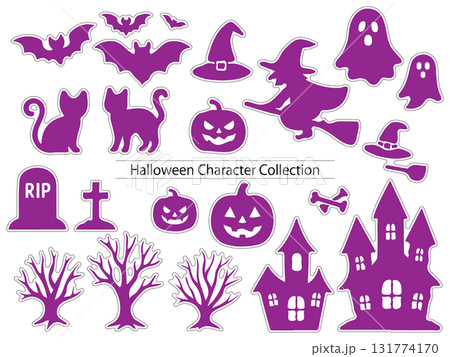 ハロウィン シルエット キャラクターセット ハロウィン シルエット キャラクターセット 131774170