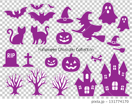 ハロウィン シルエット キャラクターセット ハロウィン シルエット キャラクターセット 131774170