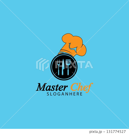 Master Chef Logo Design Vector Illustration Master Chef Logo Design Vector Illustration 131774527