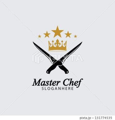 Master Chef Logo Design Vector Illustration 131774535