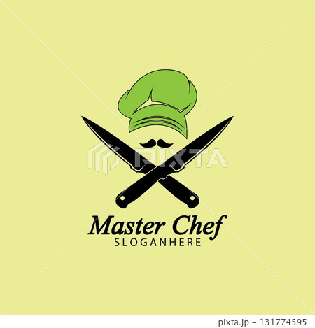 Master Chef Logo Design Vector Illustration 131774595