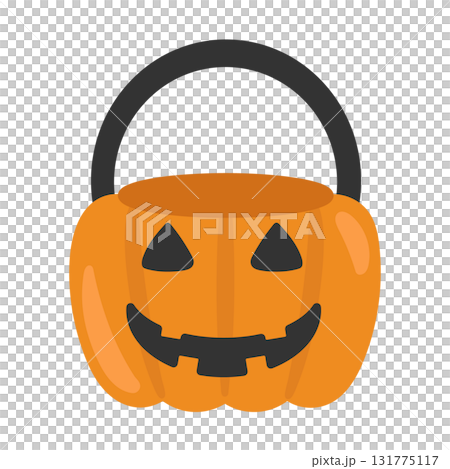 Halloween candy bucket illustration 131775117