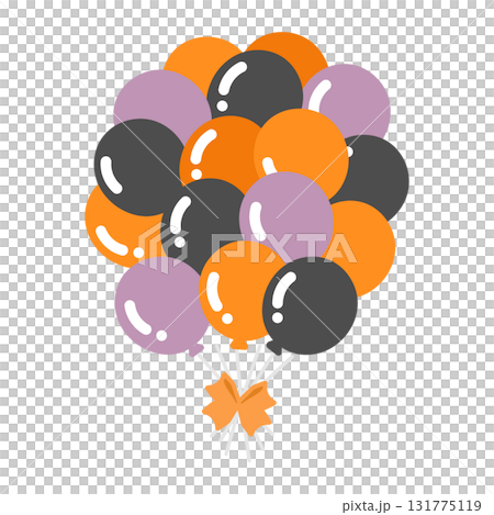 氣球(萬聖節顏色)插圖 氣球(萬聖節顏色)插圖 131775119