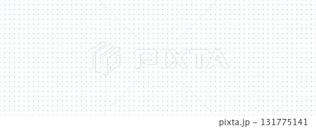 Planer page with blue dotted grid. Seamless checkered paper pattern. Bullet journal notebook background. Simple square graph texture. School math lined sheet wallpaper. Vector repeating workbook paper 131775141