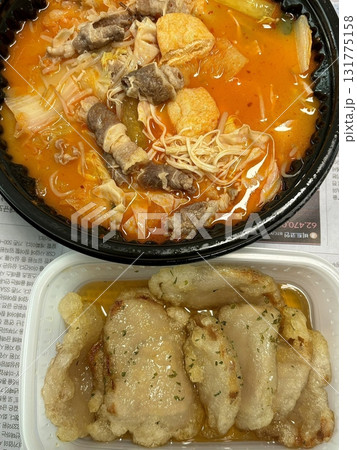 Spicy and numbing malatang with a mix of fresh ingredients in rich Sichuan broth, paired with crispy and tangy guobaorou. A perfect balance of bold heat and sweet-sour crunch for a Chinese feast. 131775158