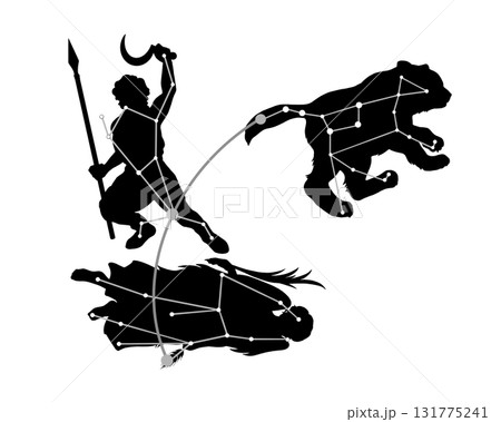 春の大曲線のシルエットイラスト 131775241