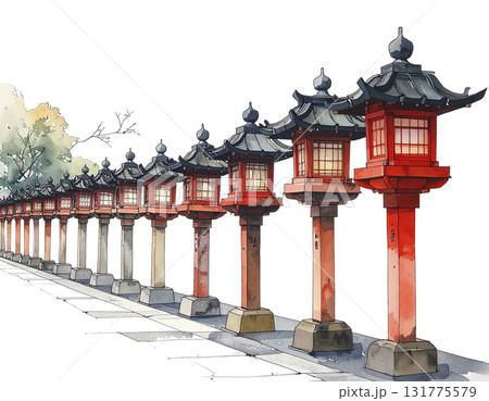 灯籠  AI生成画像   131775579