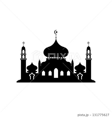 Mosque icon vector Illustration design template Mosque icon vector Illustration design template 131775627