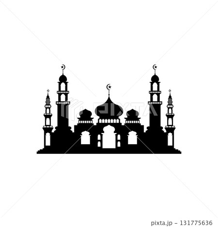 Mosque icon vector Illustration design template Mosque icon vector Illustration design template 131775636