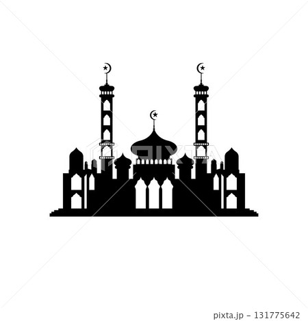 Mosque icon vector Illustration design template 131775642