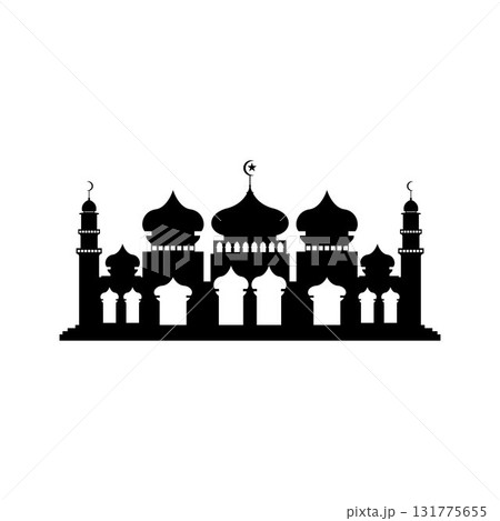 Mosque icon vector Illustration design template Mosque icon vector Illustration design template 131775655