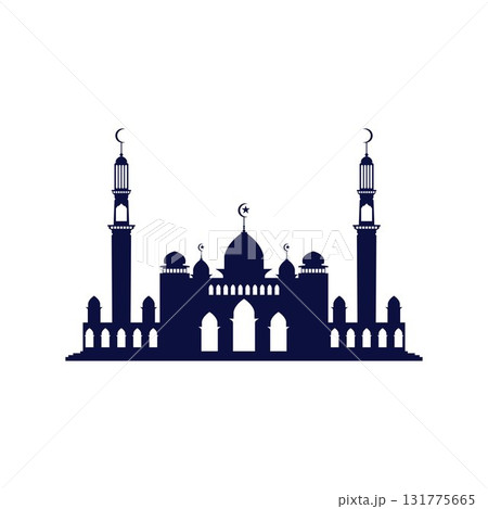 Mosque icon vector Illustration design template Mosque icon vector Illustration design template 131775665